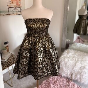 NBD XRevolve Black Strapless Party Dress NWT size S